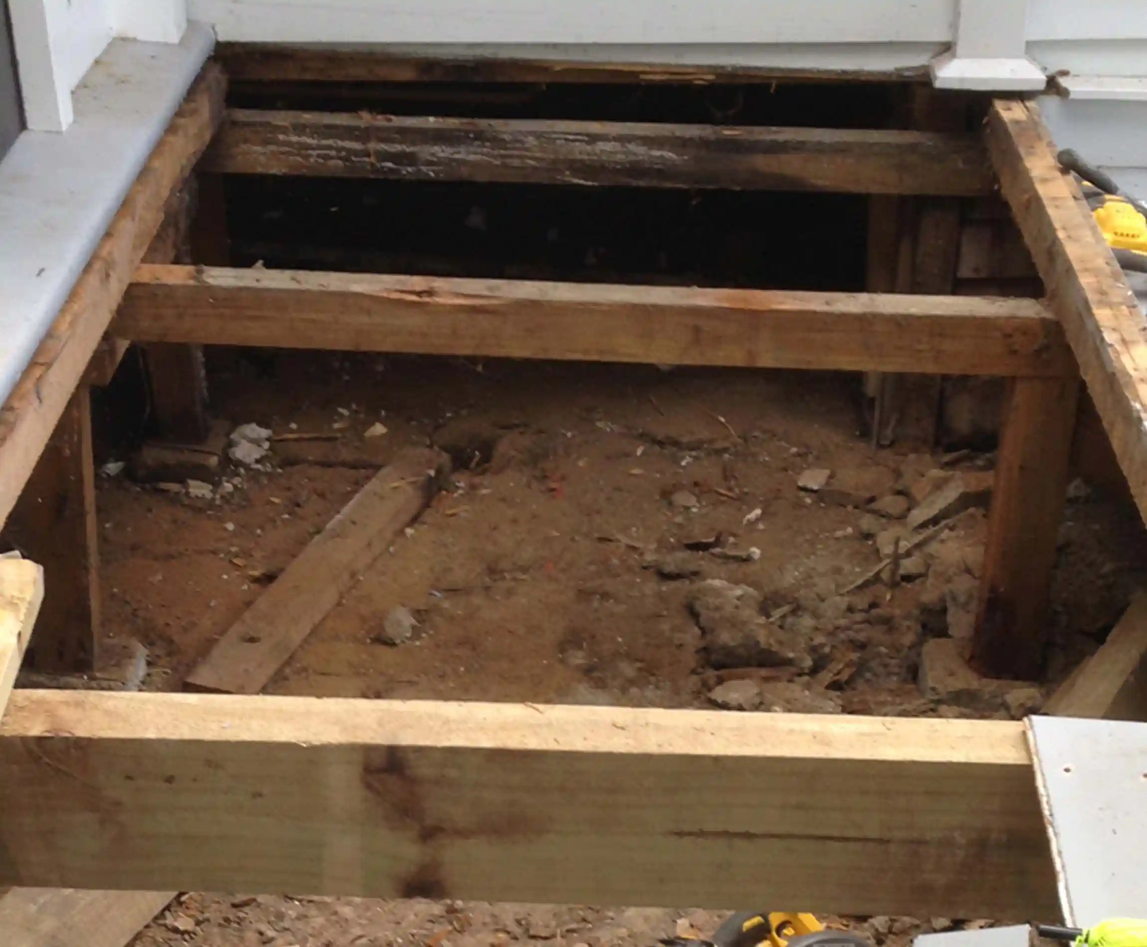 Deck being installed and maintained in New Zealand